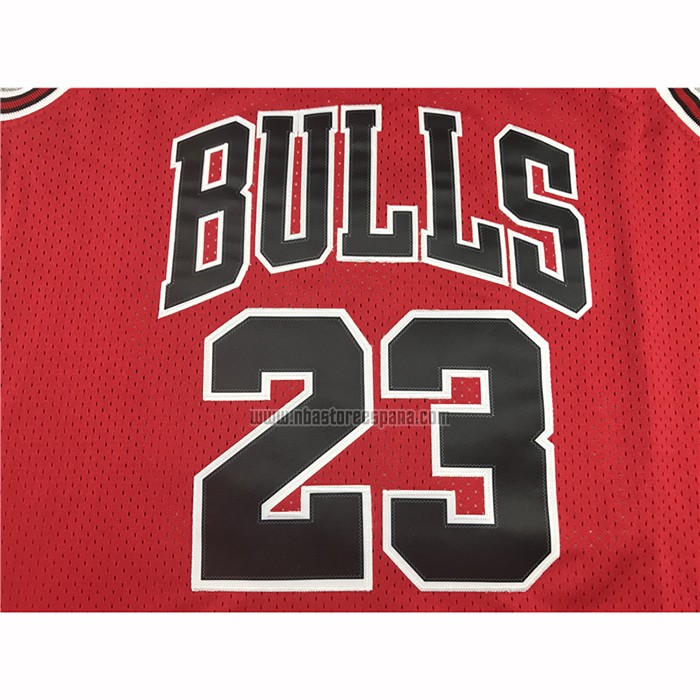 Camiseta Chicago Bulls Michael Jordan NO 23 Hardwood Classics Throwback 1997-1998 Rojo